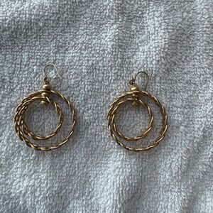 Vintage gold hoop Earrings